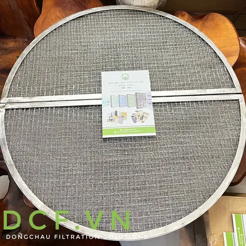 Khung lọc khí nóng bùi nhùi inox bán nguyệt