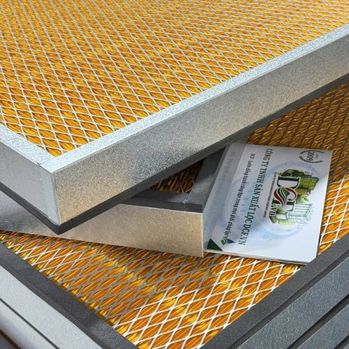 Khung lọc giấy Cellulose vàng lọc bụi mịn HVAC