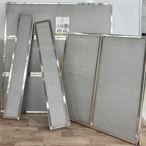 Khung lọc lưới nhôm hai mặt lưới mắt cáo