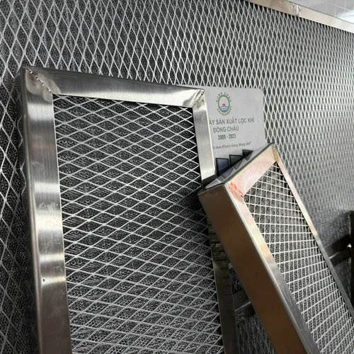 Khung lọc lưới nhôm hai mặt lưới mắt cáo