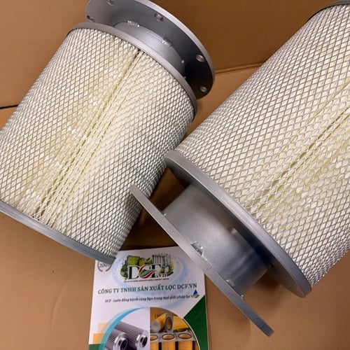Lõi Lọc Bụi Cartridge PE Mặt Bích Công Nghiệp 260×150×350