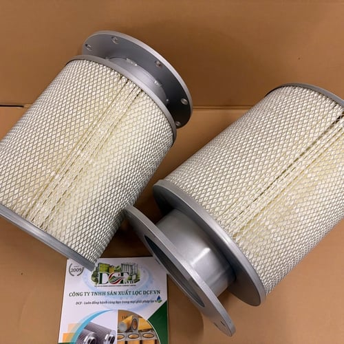 Lõi Lọc Bụi Cartridge PE Mặt Bích Công Nghiệp 260×150×350