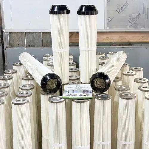Lõi Lọc Bụi PE Cartridge OD153 – Nắp Nhựa – Lỗ 92 – Size 600mm và 1000mm