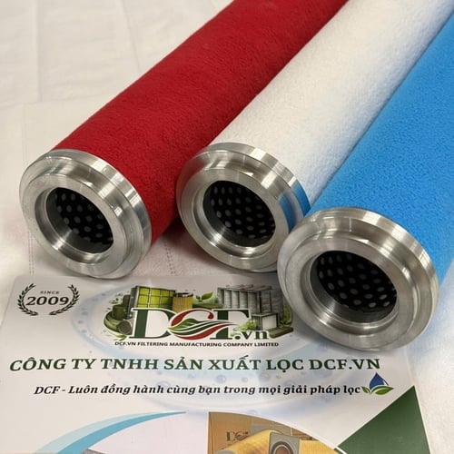 Lọc đường ống khí nén DC-HFH xanh đỏ trắng do DCF.vn sản xuất