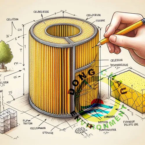 Phin lõi lọc gió 2 mặt lưới cellulose màu vàng