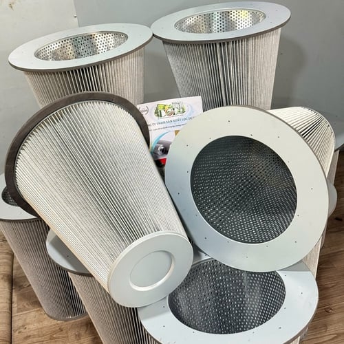 Lõi lọc bụi PE chống tĩnh điện hình nón có vành DCF.vn