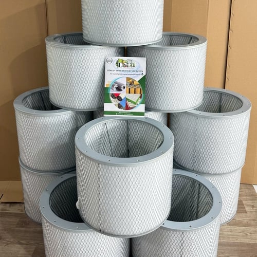 Phin lọc bụi bông G4 dạng trụ 2 mặt lưới
