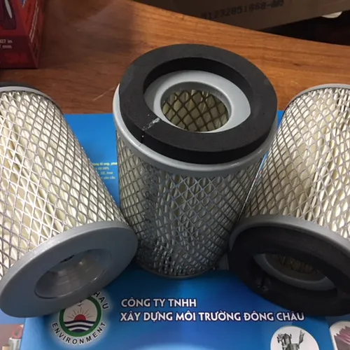 Lõi lọc bụi khí 2 mặt lưới 1 đầu kín đục lỗ