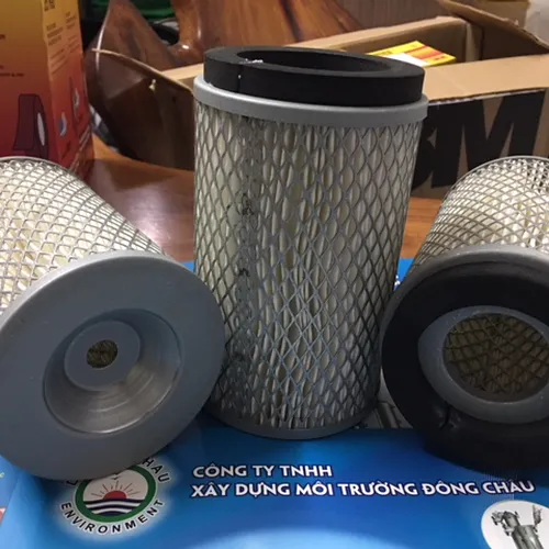 Lõi lọc bụi khí 2 mặt lưới 1 đầu kín đục lỗ