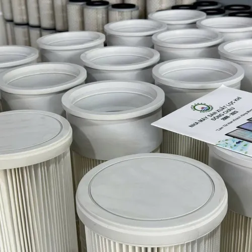 Phin Lõi Lọc Bụi PE Nắp và Đáy Cao Su