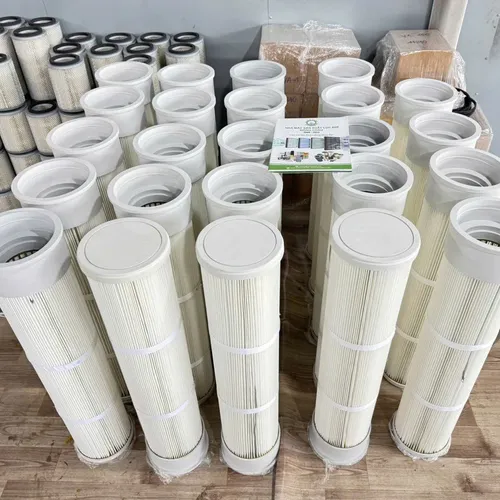 Phin Lõi Lọc Bụi PE Nắp và Đáy Cao Su