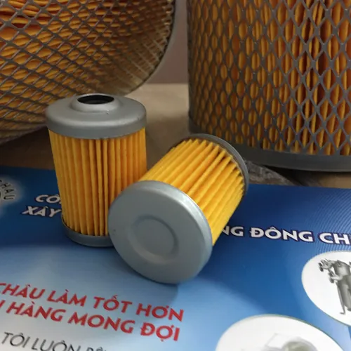 Phin lõi lọc gió 2 mặt lưới cellulose màu vàng