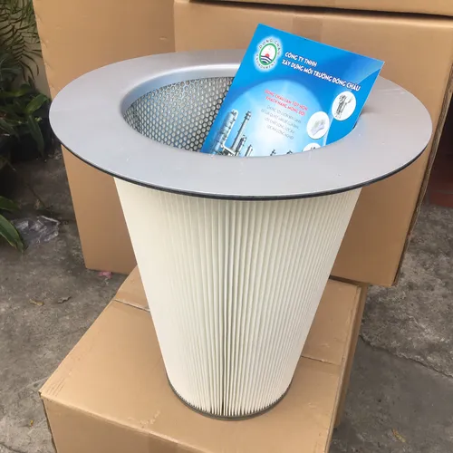 Phin lõi lọc bụi hình nón có vành PE