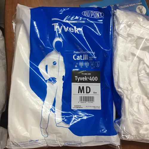 Bộ đồ bảo hộ áo liền quần chống hóa chất Tyvek