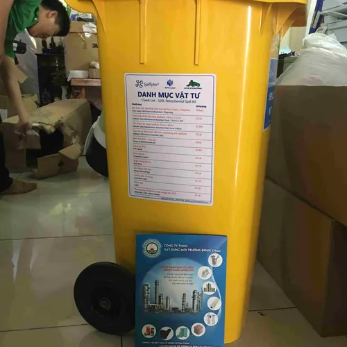 Bộ Kit ứng cứu nhanh tràn vãi dầu, axit 120L