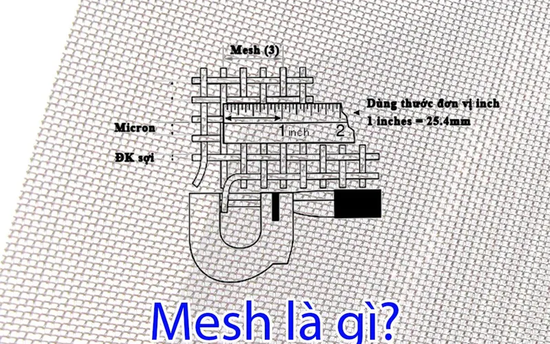 Cách Xác Định Mesh Của Lưới Lọc Inox