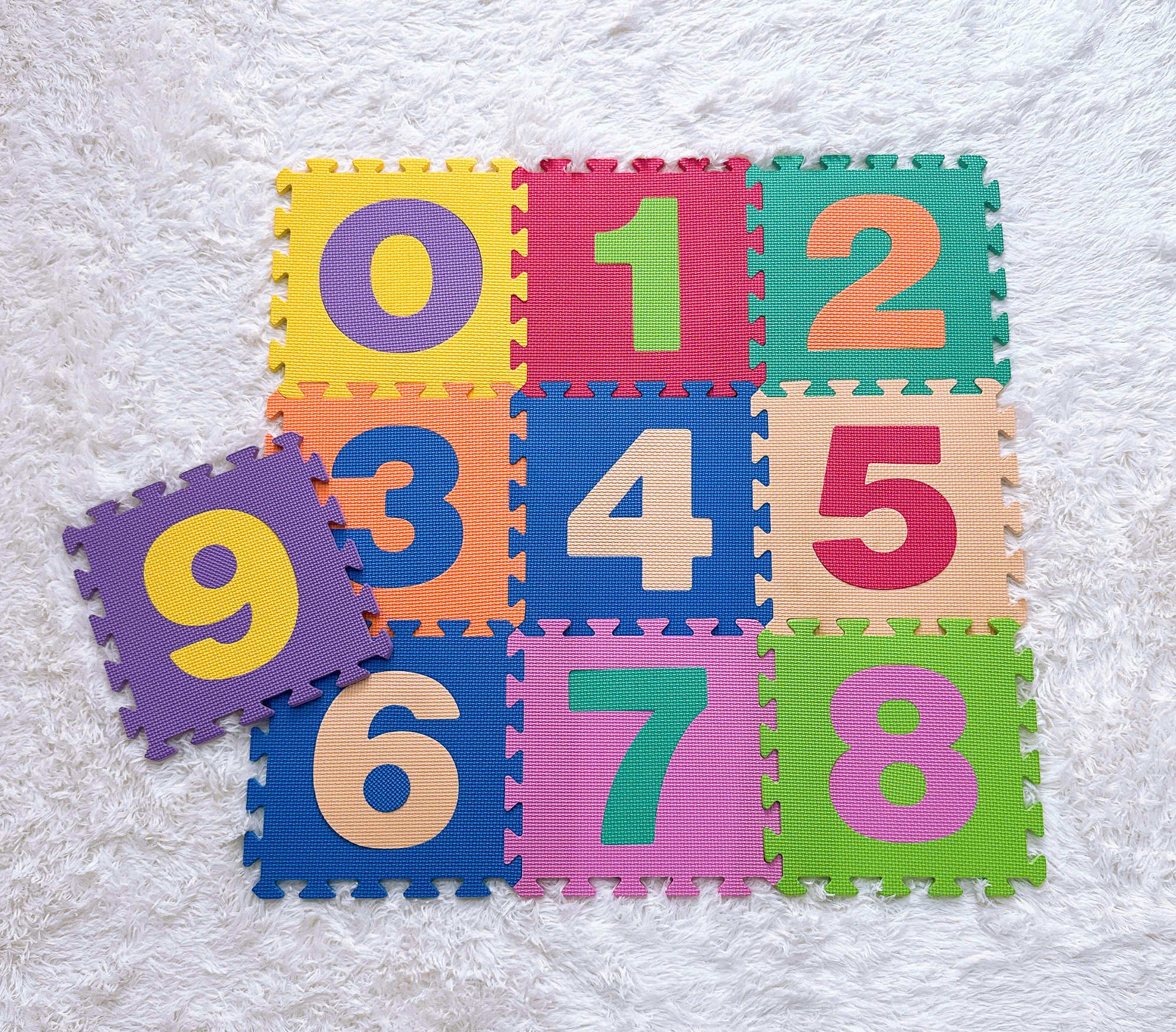 Thảm xốp lót sàn 30x30 cm bộ 10 miếng hình số