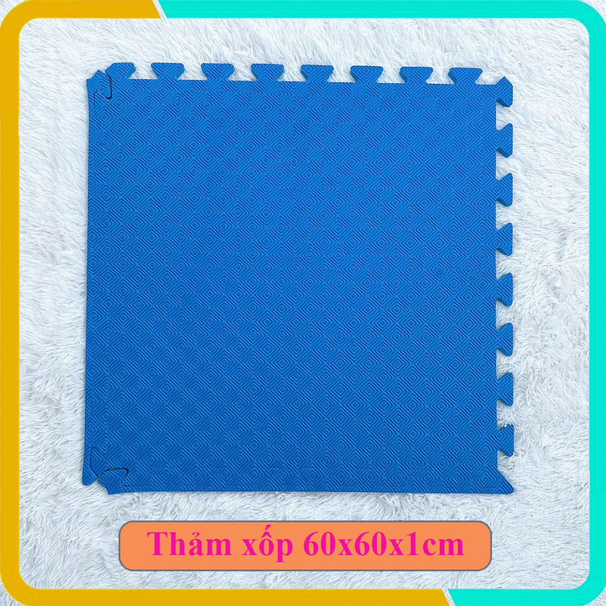 Tấm xốp lót sàn màu xanh dương 60x60x1cm đang được ưa chuộng nhất hiện tại