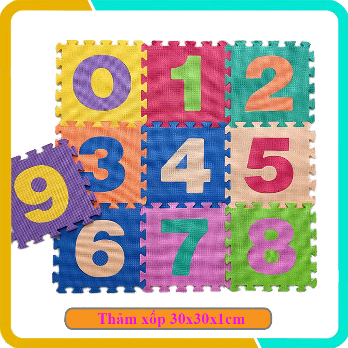 Thảm ghép chữ số cho bé giúp bé vui chơi phát triển trí tuệ