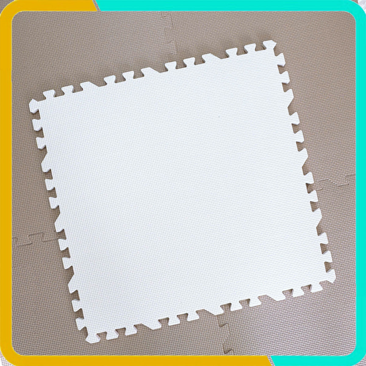 Thảm xốp lót sàn 58x58x1cm hàng VNXK màu kem
