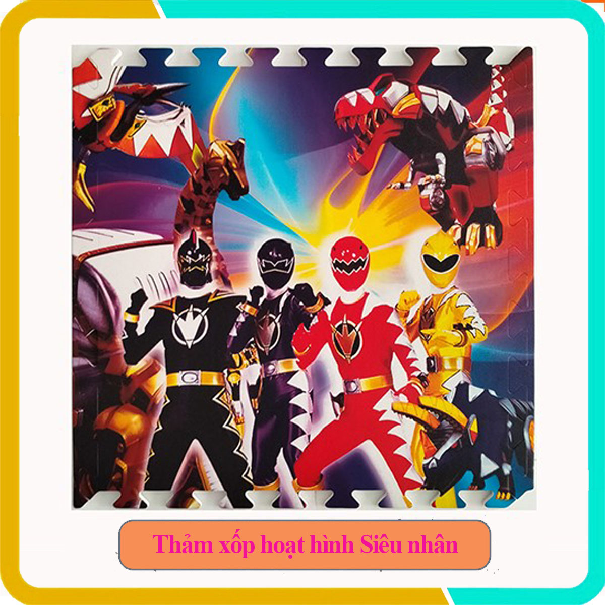 Thảm xốp hoạt hình Siêu nhân kích thước 60x60x1cm
