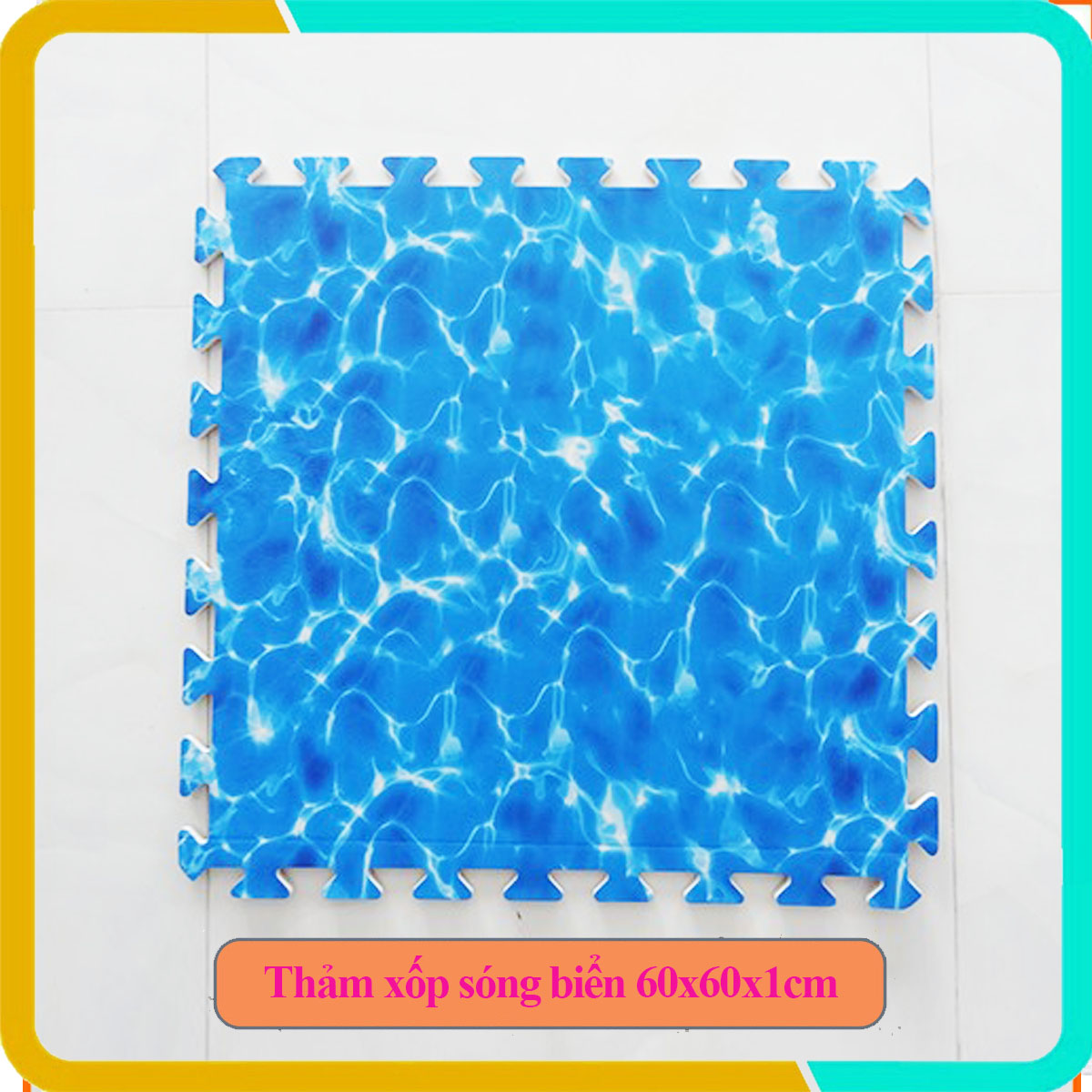 Thảm xốp sóng biển kích thước 60x60x1cm