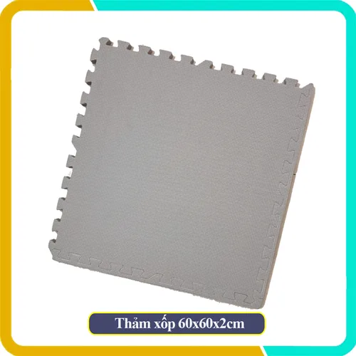 Tấm Thảm EVA Vân Chữ Thập, Quy Cách 60*60*2cm, Hàng Việt Nam Sản Xuất, Đảm Bảo An Toàn, Màu Sắc Sang Trọng