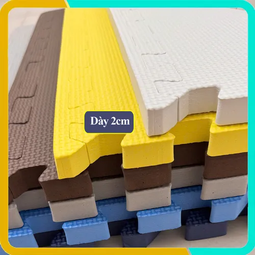 Tấm Thảm EVA Vân Chữ Thập, Quy Cách 60*60*2cm, Hàng Việt Nam Sản Xuất, Đảm Bảo An Toàn, Màu Sắc Sang Trọng