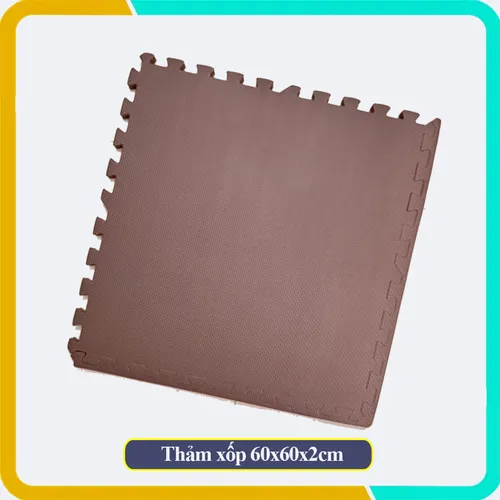 Tấm Thảm EVA Vân Chữ Thập, Quy Cách 60*60*2cm, Hàng Việt Nam Sản Xuất, Đảm Bảo An Toàn, Màu Sắc Sang Trọng