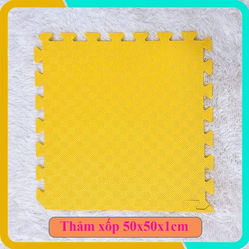 Tấm Xốp Lót Sàn 50x50x1cm, Nhiều Màu Lựa Chọn, Hàng Mới 100%