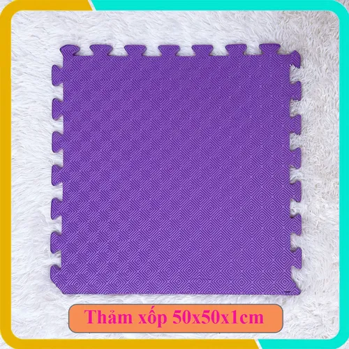 Tấm Xốp Lót Sàn 50x50x1cm, Nhiều Màu Lựa Chọn, Hàng Mới 100%