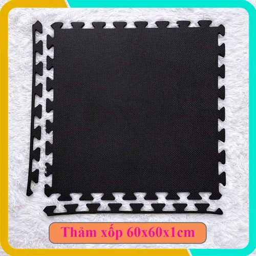 Thảm Xốp Lót Sàn Màu Nâu, Kem, Đen, Xám 60x60x1cm, Hàng Mới 100%, Sản Xuất Tại Việt Nam