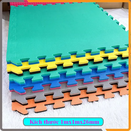 Tấm Xốp Tập Võ Kích Thước 1mx1m x26mm, Chuyên Lót Sàn Tập Võ, Gym, Thể Thao Trong Nhà
