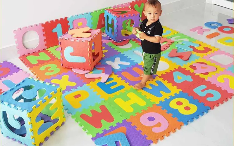 Thảm xốp ghép hình cho bé- Giúp bé phát triển thông minh hơn