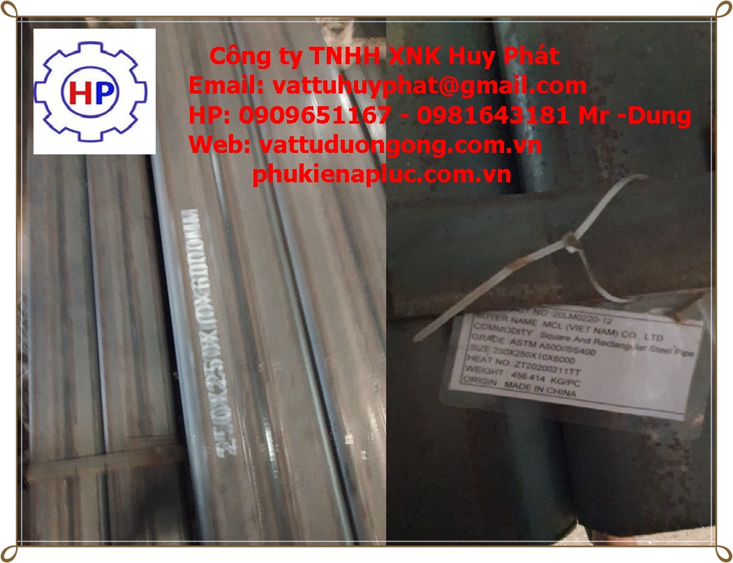 THÉP HỘP 250 X 250 X 10