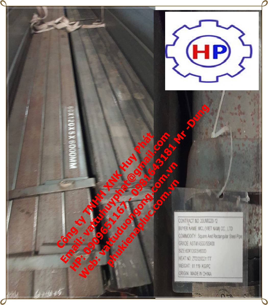 THÉP HỘP 60 X 120 X 5.0