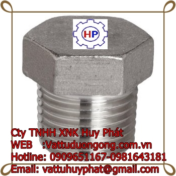 NÚT BÍT REN NGOẢI ÁP LỰC HEXAGON PLUG FORGED A105 CLASS 1500, 3000 ASME B16.11