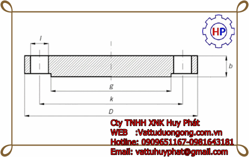 MẶT BÍCH ANSI/ASME B16.5 BLIND FLANGE CLASS 150