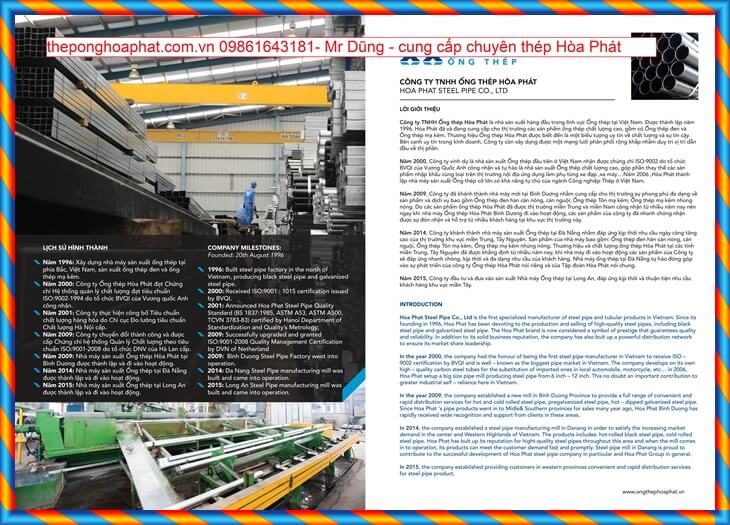 catalogue ống thép hòa phát catalogue ống thép hòa phát