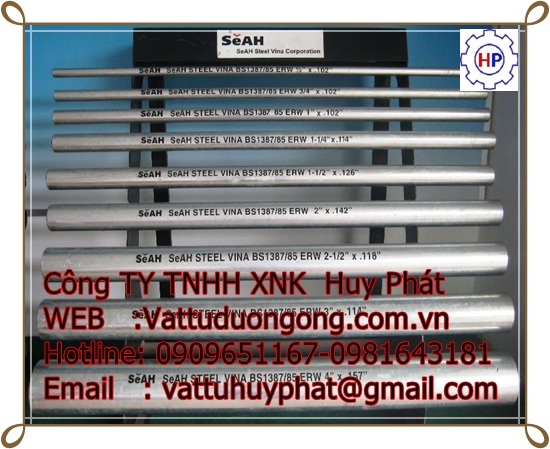 ỐNG THÉP MẠ KẼM SeAH  ỐNG THÉP MẠ KẼM SeAH