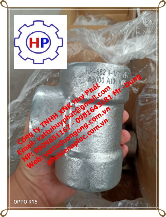 Tê ren áp lực A105