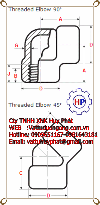 CO REN ÁP LỰC - Forged Elbowd NPT Female class 3000 ASME B16.11