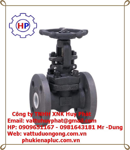 VAN CỬA THÉP MẶT BÍCH ÁP LỰC A105 #800, #1500