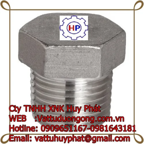NÚT BÍT REN NGOẢI ÁP LỰC HEXAGON  PLUG FORGED A105 CLASS 1500, 3000 ASME B16.11