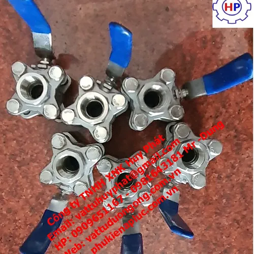 VAN BI INOX REN 304 , 316 3 MÃNH ( 3PC) DN50 ( phi 60)