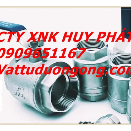 Van bi ren inox tay gạt DN25 ( phi34)