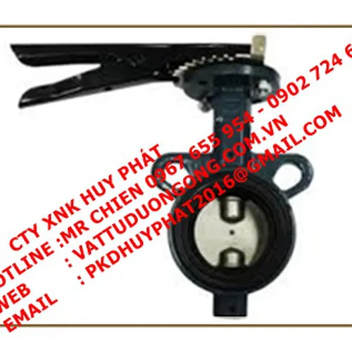 VAN BƯỚM TAY GẠT SAMWOO HÀN QUỐC, DN50 ( phi 60)