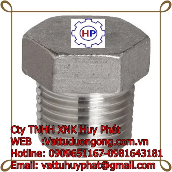 NÚT BÍT REN NGOẢI ÁP LỰC HEXAGON  PLUG FORGED A105 CLASS 1500, 3000 ASME B16.11