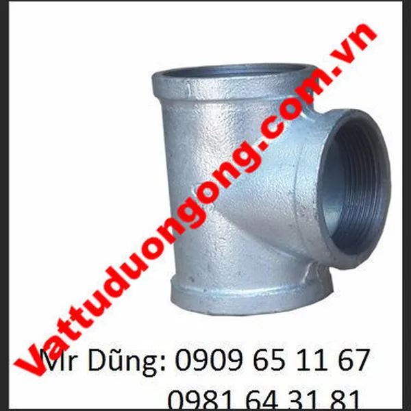 Tê ren mạ kẽm