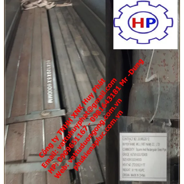THÉP HỘP 60 X 120 X 5.0